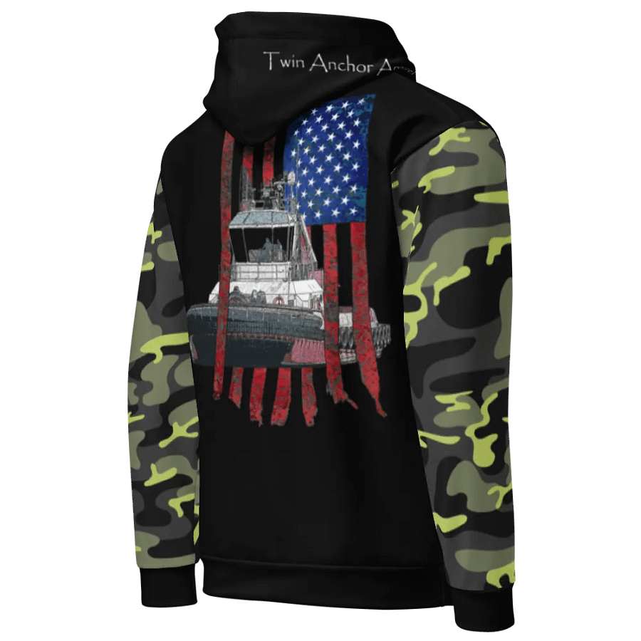 Camouflage & Black Athena Tug & CE Flage Hoodie product image (10)