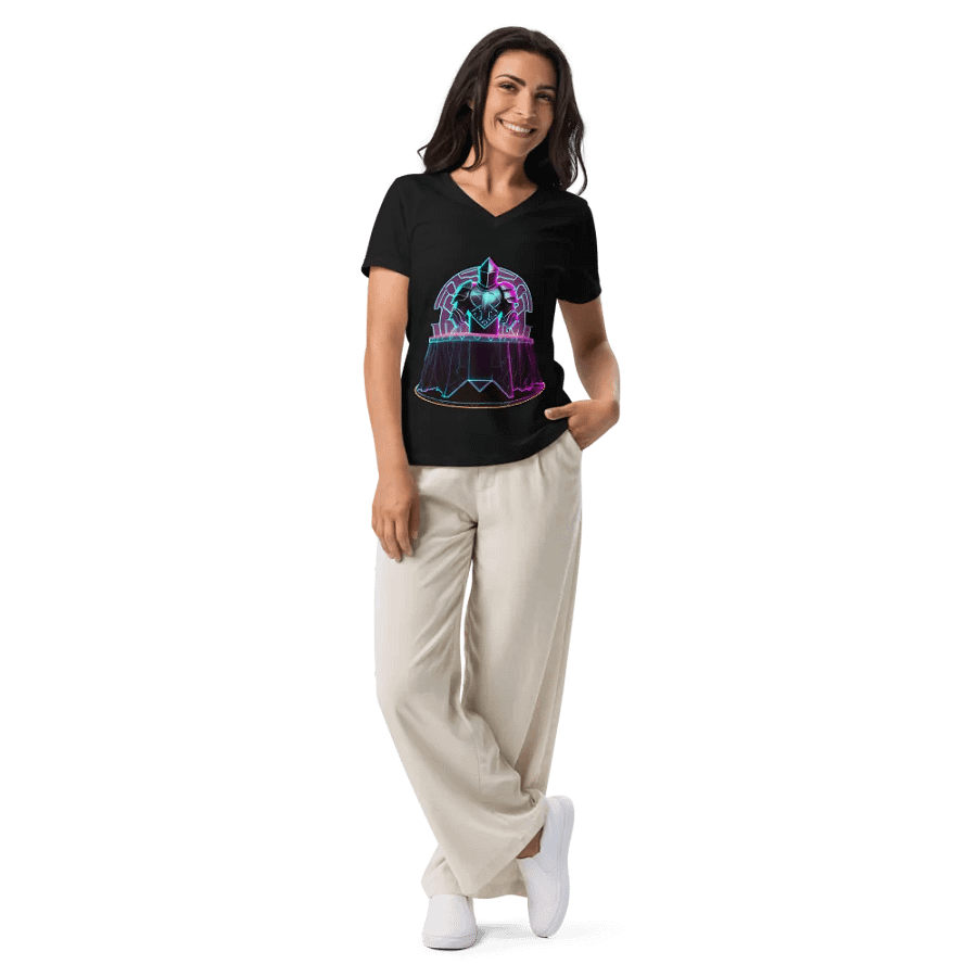 Blackknight513 Bella+Canvas Women's Relaxed V-Neck T-Shirt product image (12)