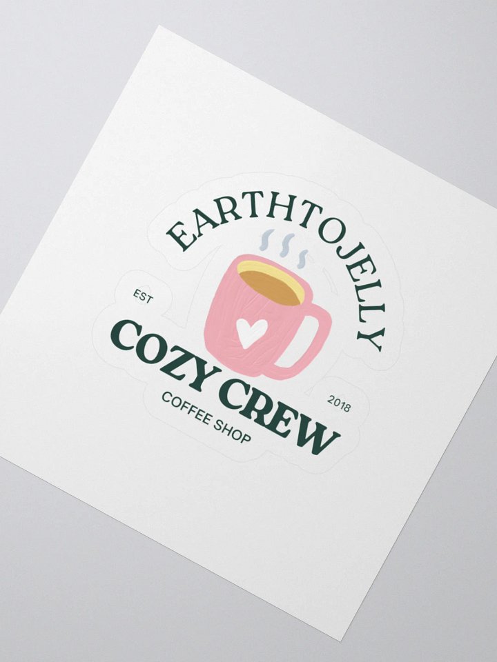 Cozy Crew Coffee Shop Sticker product image (2)