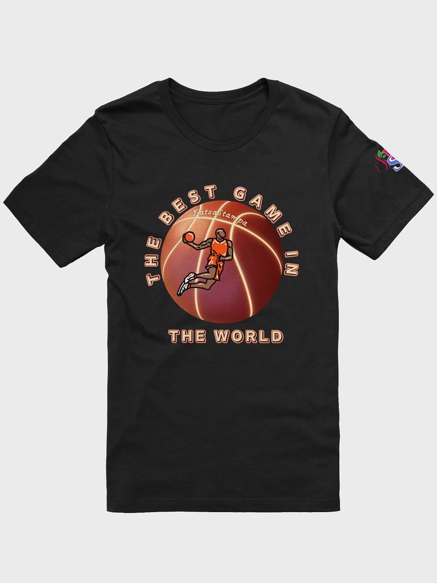 “THE BEST GAME IN THE WORLD” Basketball T-Shirt – 3D Ball & Player Graphic for Athletes and Fans product image (5)