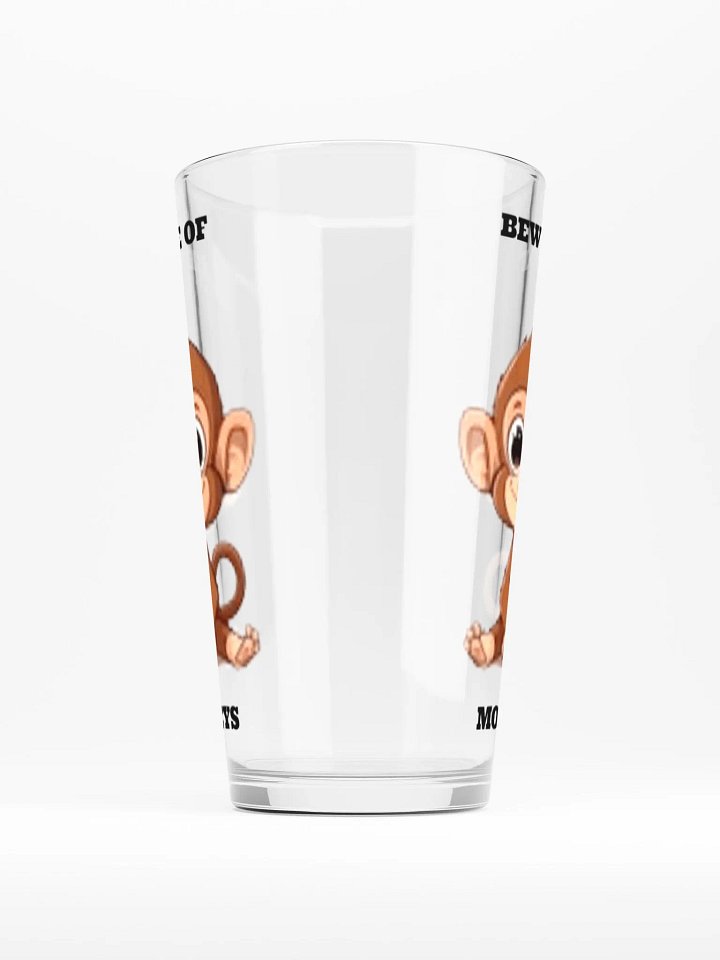 Beware of Monkey's Pint Glass product image (1)