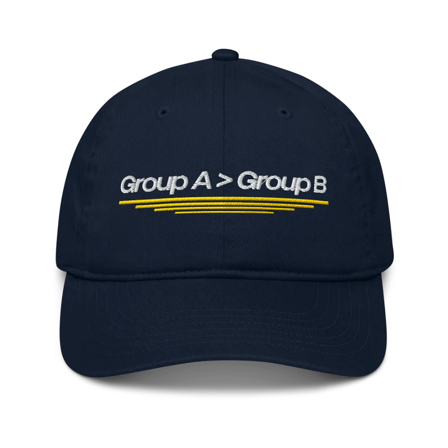 Group A was better than Group B Hat product image (1)