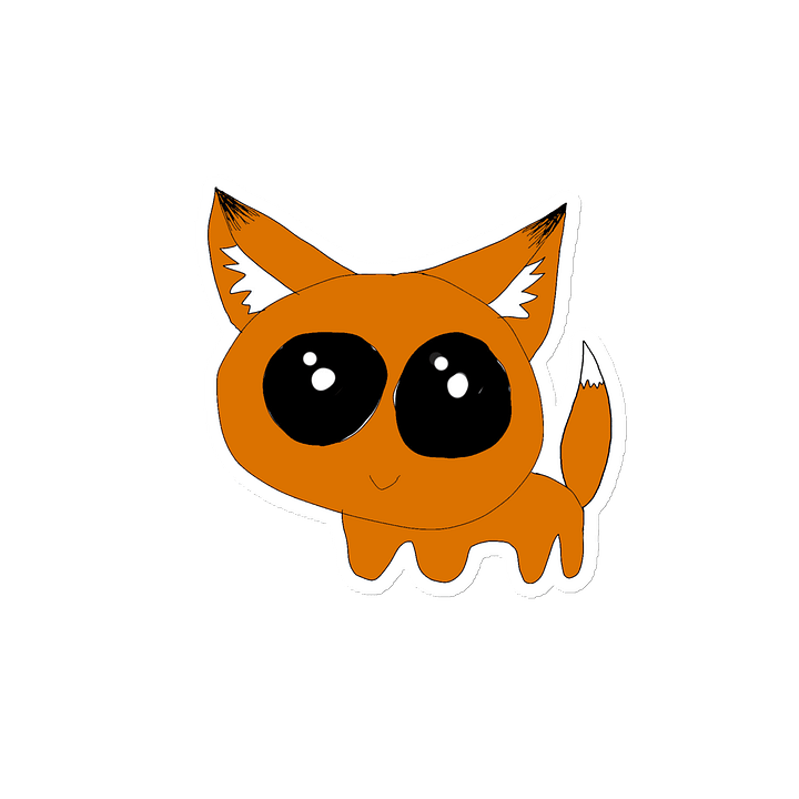 Bad Quality Drawing Squiggly Fox Die-Cut Magnets product image (2)