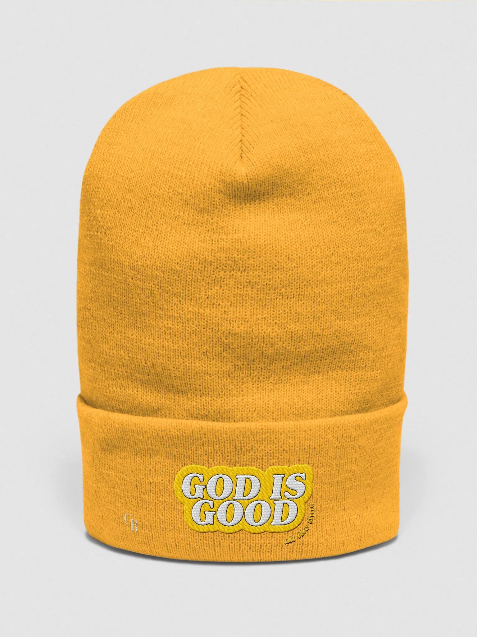 YELLOW God is Good Beanie product image (1)