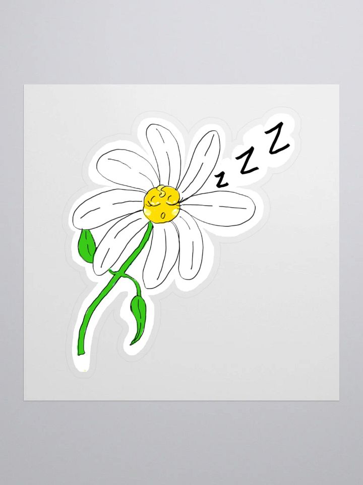 Sleepy Daisy kiss cut sticker product image (4)