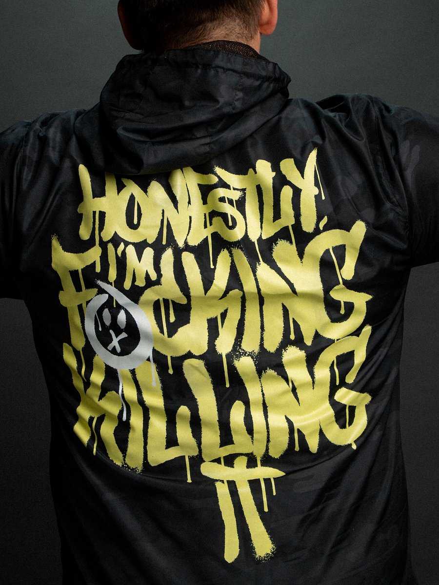 I'M KILLING IT WINDBREAKER - BLACK CAMO product image (5)