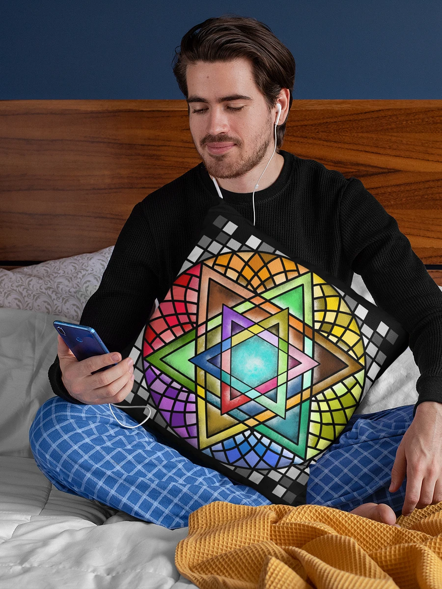 Star of David Stained Glass Pillow product image (4)