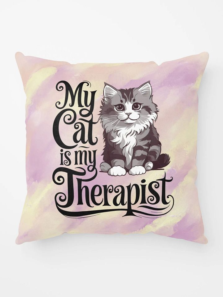 My Cat is My Therapist Pillow product image (1)