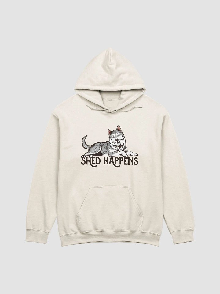 Shed Happens Hooded Sweatshirt of a Siberian Husky | Funny Hoodie for Siberian Husky Paw-rents product image (1)