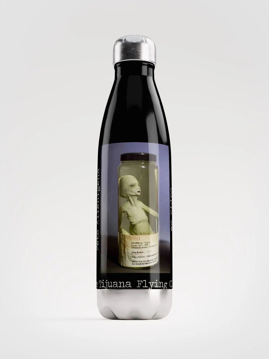 Ancient Astronaut Figure Suspended in Liquid Jar product image (1)