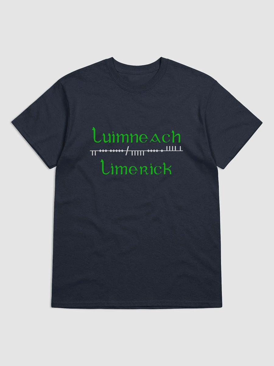 Limerick/Luimneach Scholastic style Ogham Printed T-shirt product image (1)