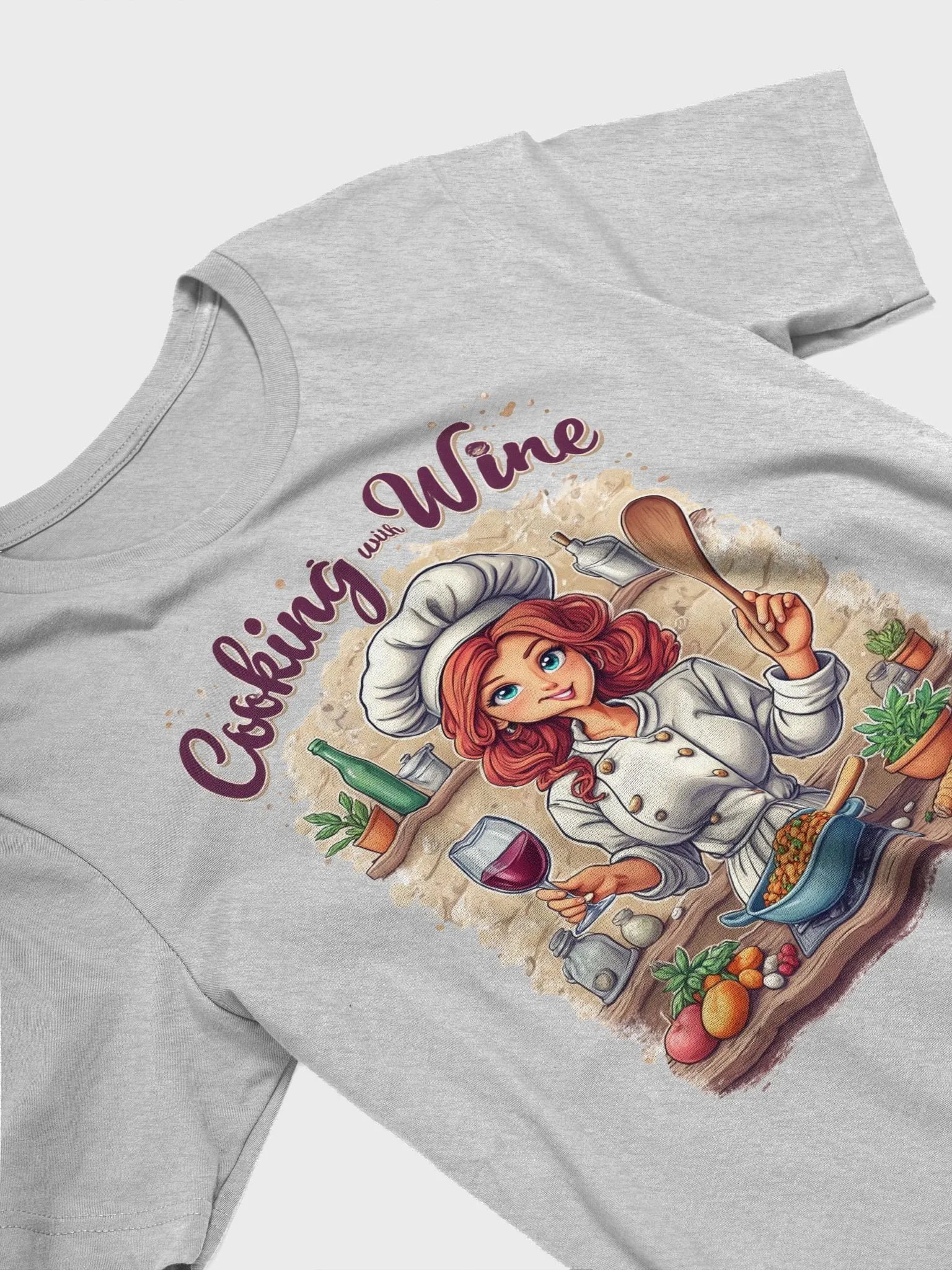 Cooking With Wine Chef Tee product image (28)