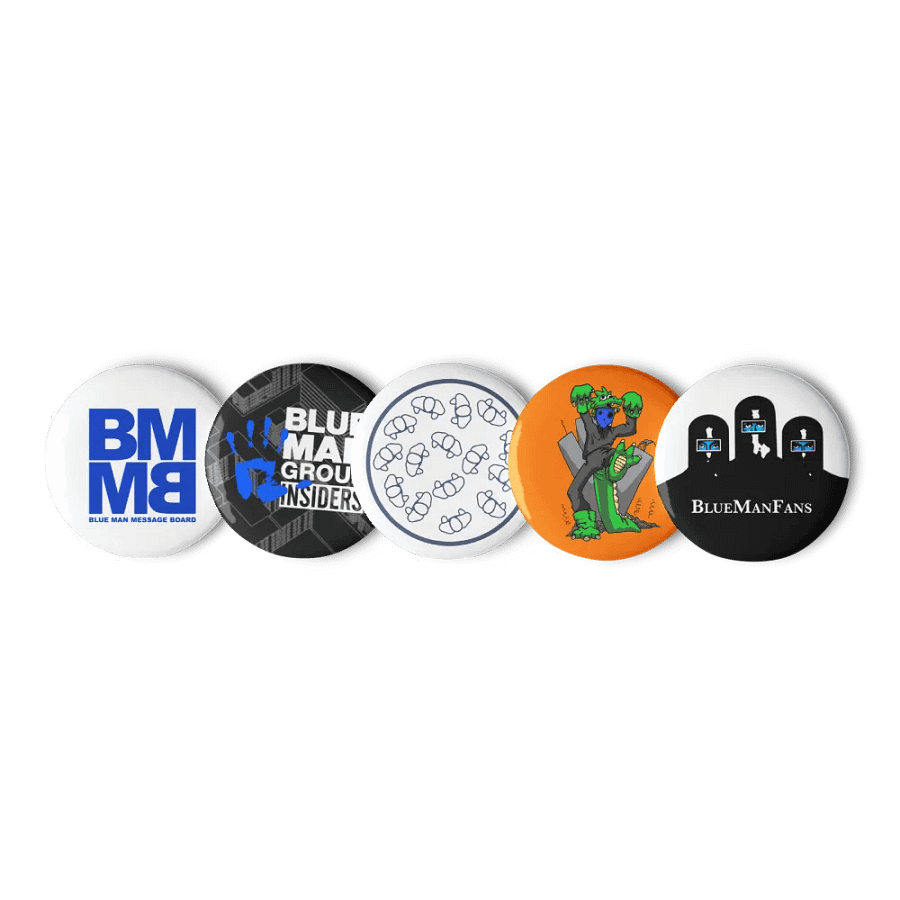Blue Man Fans 5pk Pin Set product image (5)