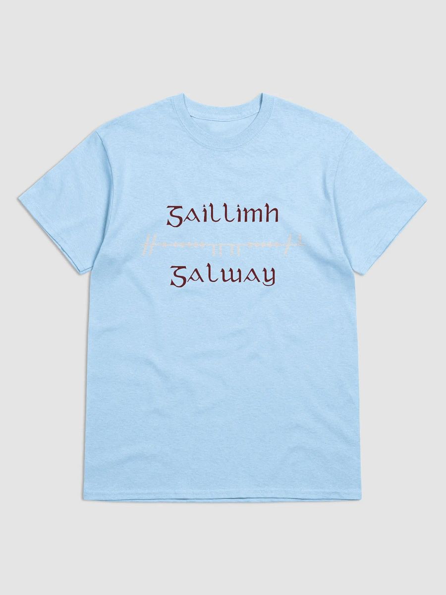 Galway/Gaillimh Scholastic style Ogham printed T-shirt product image (37)