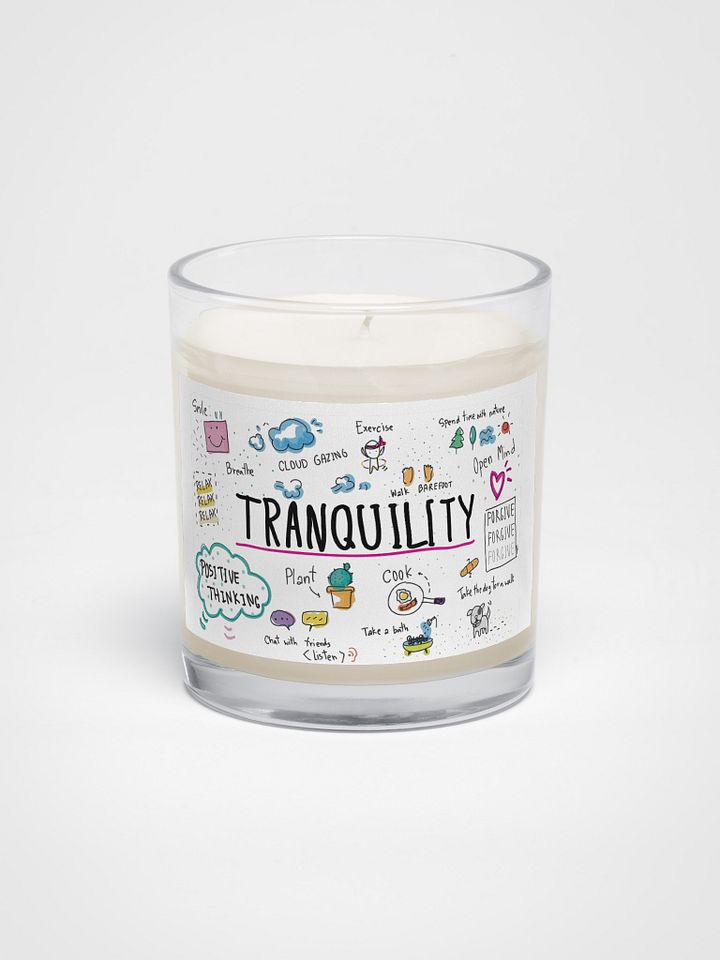 "Tranquility" Illustrated Soy Wax Candle product image (1)