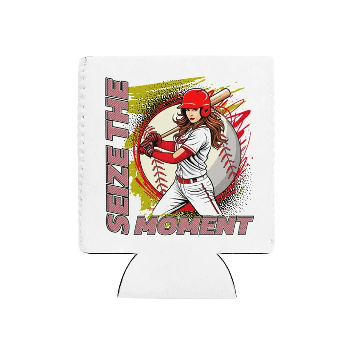 Seize the Moment Baseball Female Can Cooler product image (1)