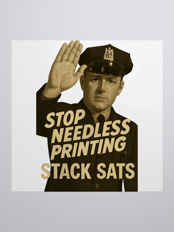 Stop Needless Printing Sticker product image (2)