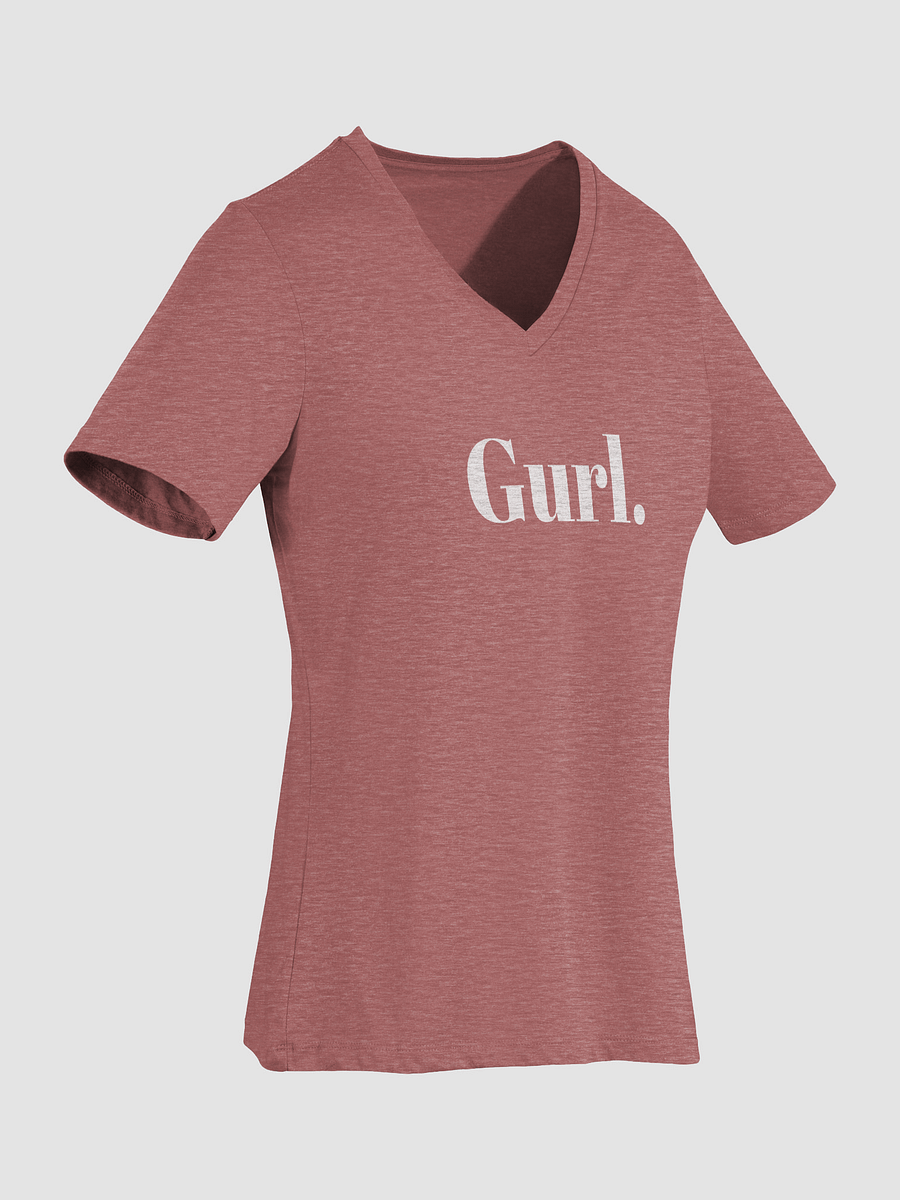 Gurl Relaxed V-Neck Tee - White product image (4)
