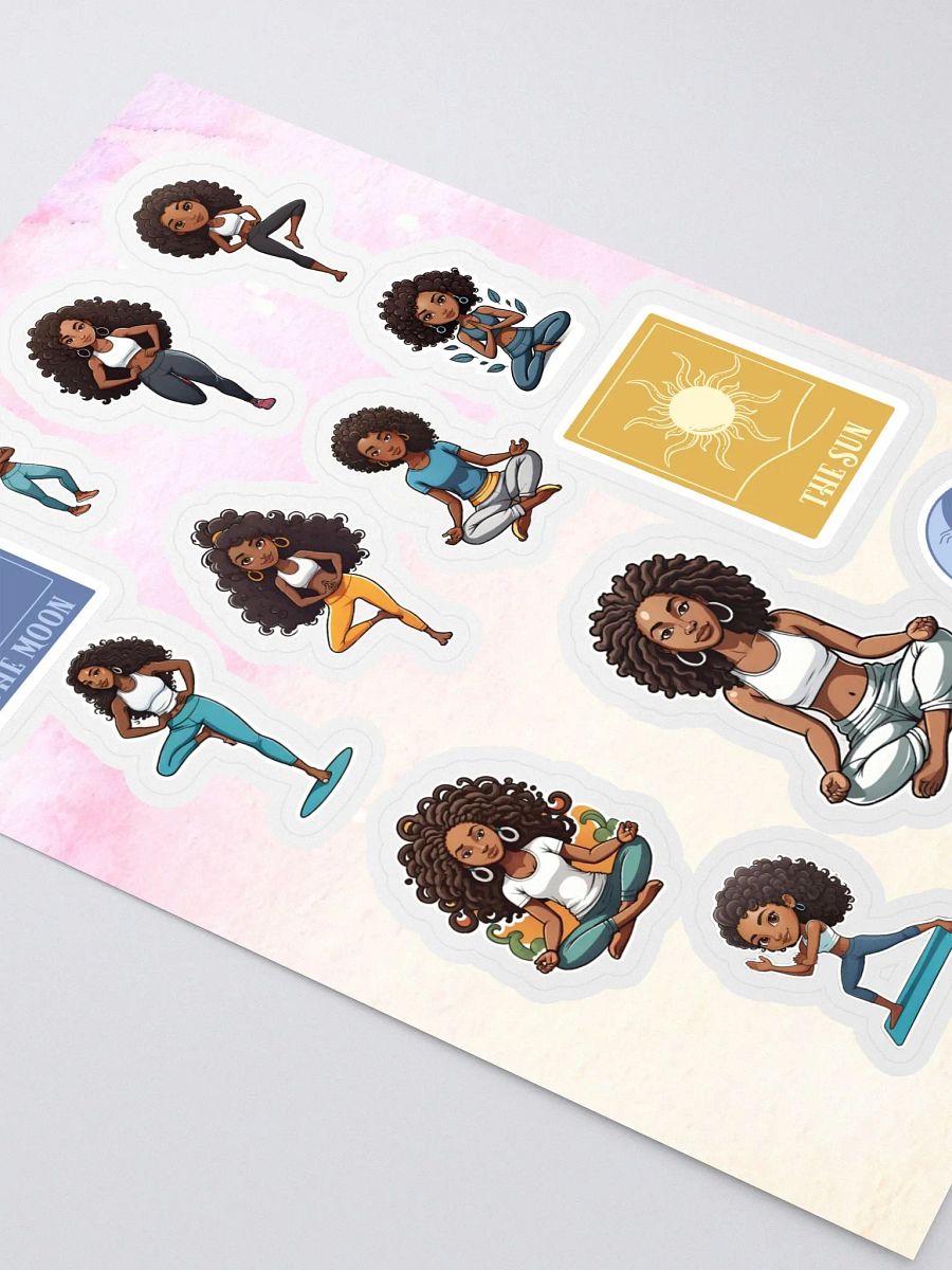 Yoga Tarot | Kiss Cut Sticker Sheet product image (2)