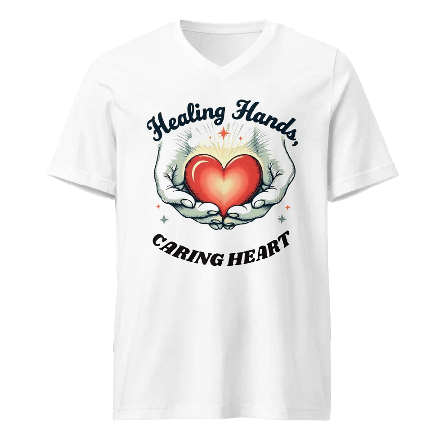 Healing Hands - Caring Heart V-Neck Tee product image (1)