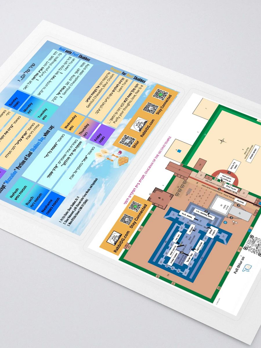 Stickers: Dimensions of Shabbos and Prayer - Journey Through the BHMK product image (2)