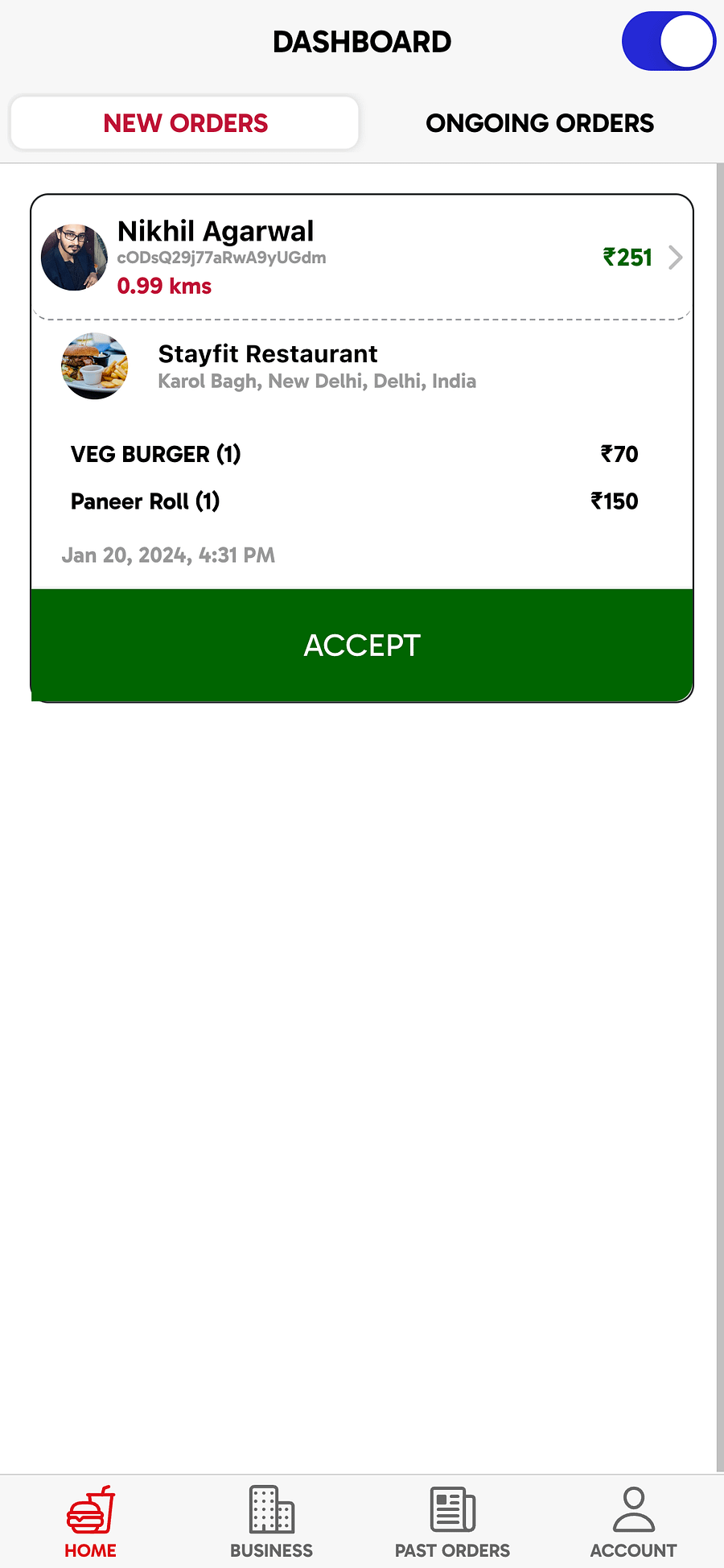 Ionic 8+ Rider Food Delivery App UI Template product image (8)