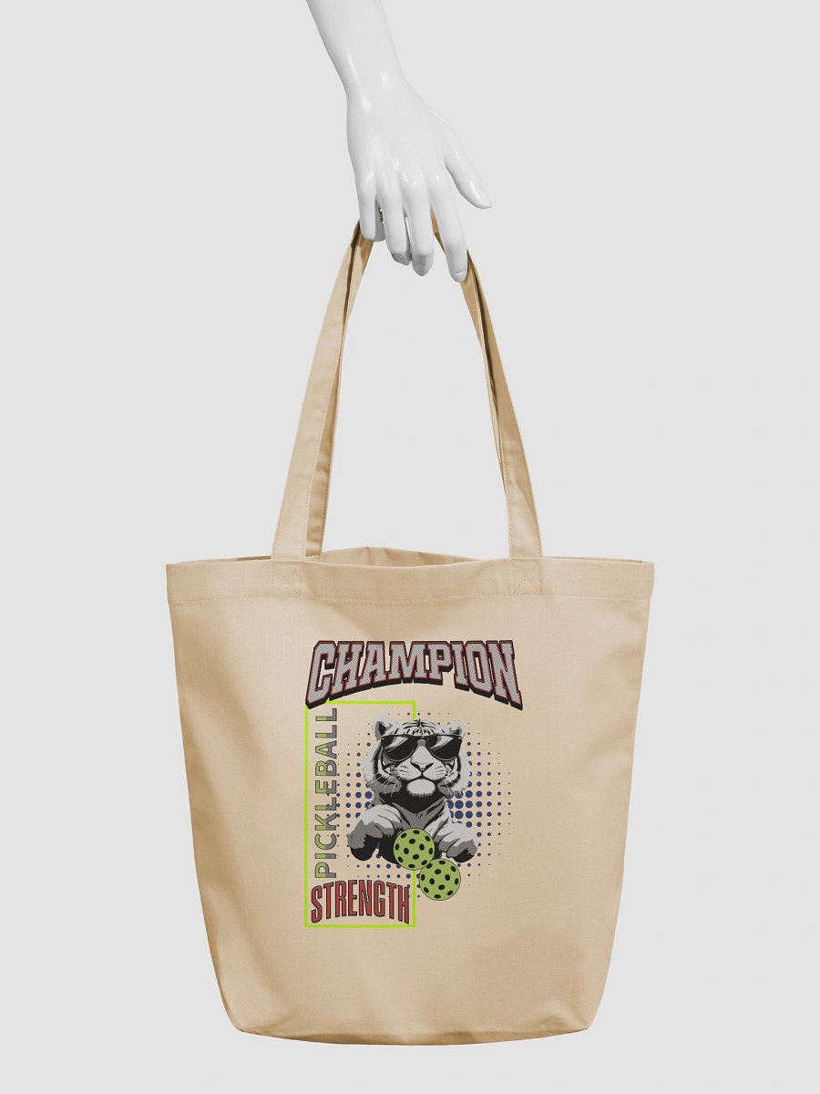 Champion Pickleball Strength Tiger Eco Tote Bag product image (6)