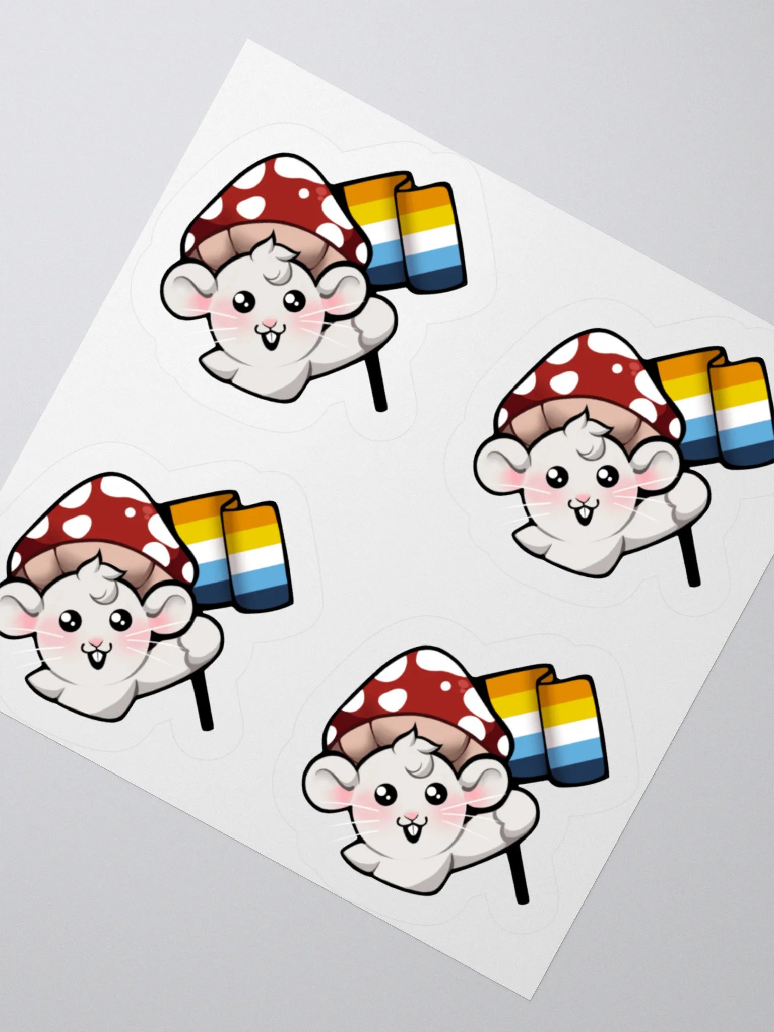 Aroace Pride Flag Stickers product image (2)