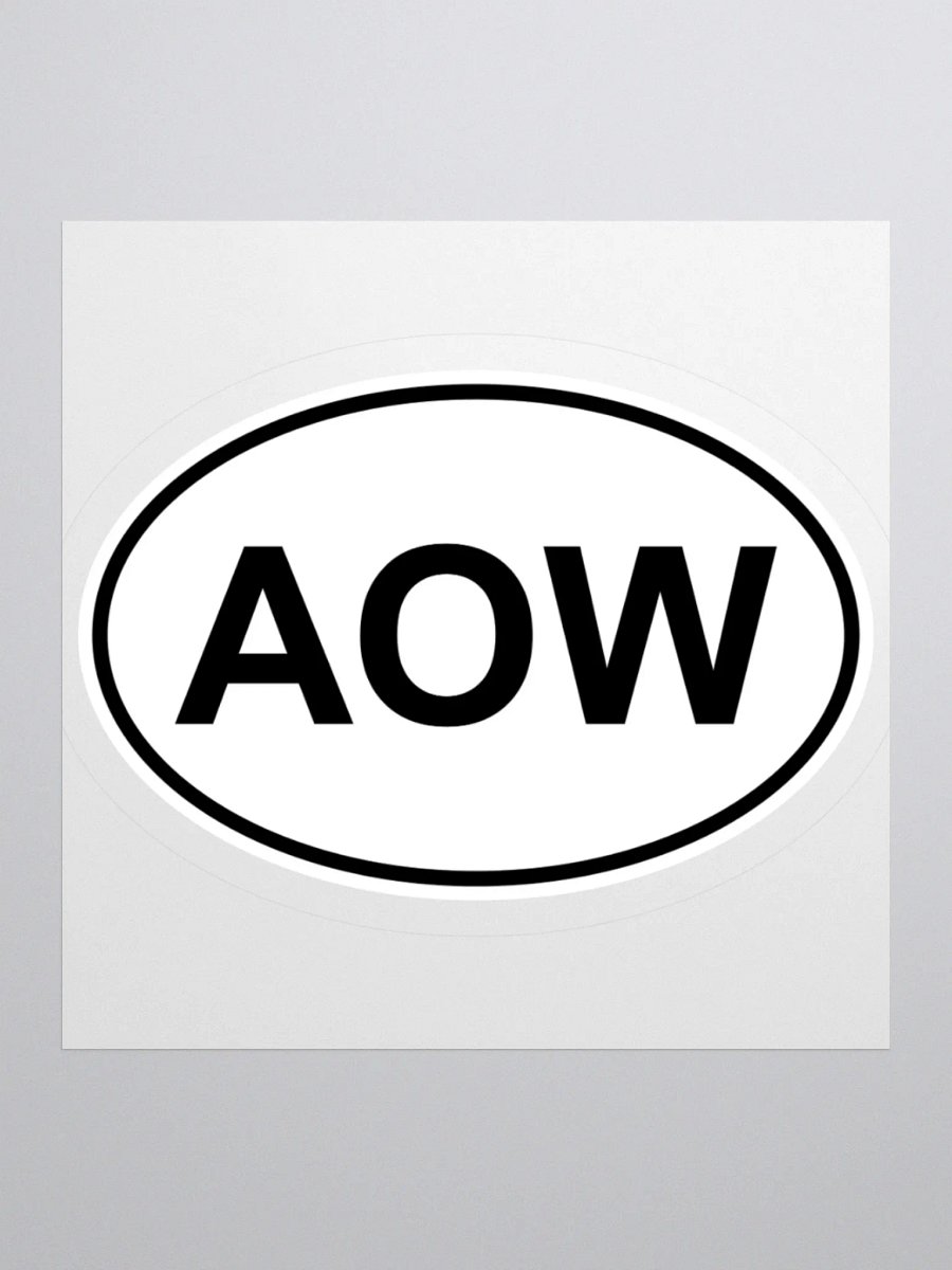 AOW Oval Sticker product image (1)