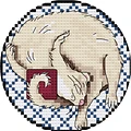 Zodiac Ferret - Capricorn Garnet Cross Stitch (Digital PDF) product image (1)