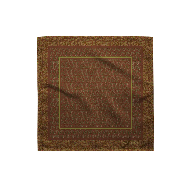 “Good Morning Wave” Bandana in Deep Red product image (1)