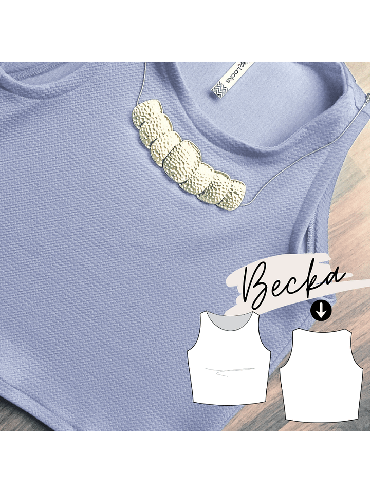 Becka Crop Top Pattern product image (1)