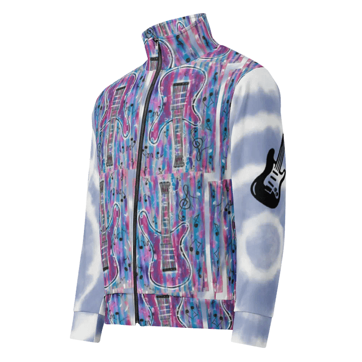 My guitar (art by Dina R.) acrylic painting picture - Track Jacket product image (1)