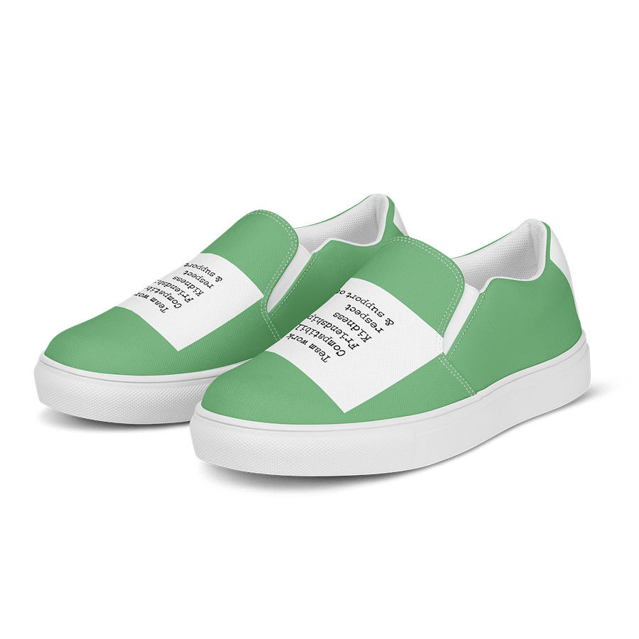 Team work makes the dream work Men's Slip-On Canvas Shoes product image (3)