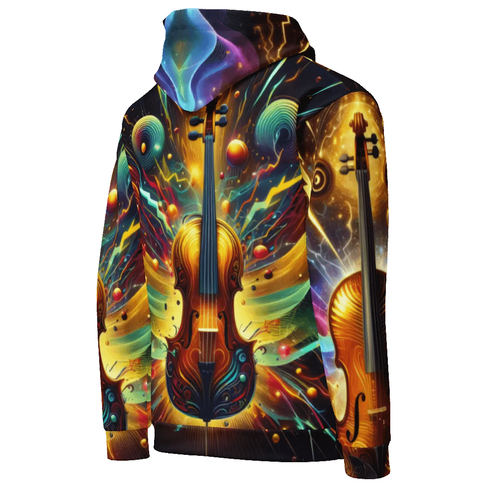 Cello Musical Instrument - All-Over Unisex Hoodie #4 product image (9)