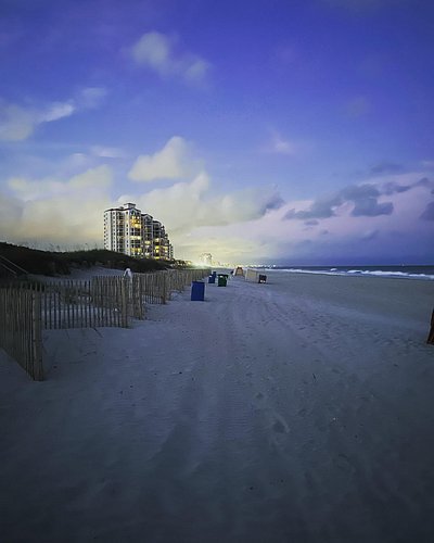 just after sunset