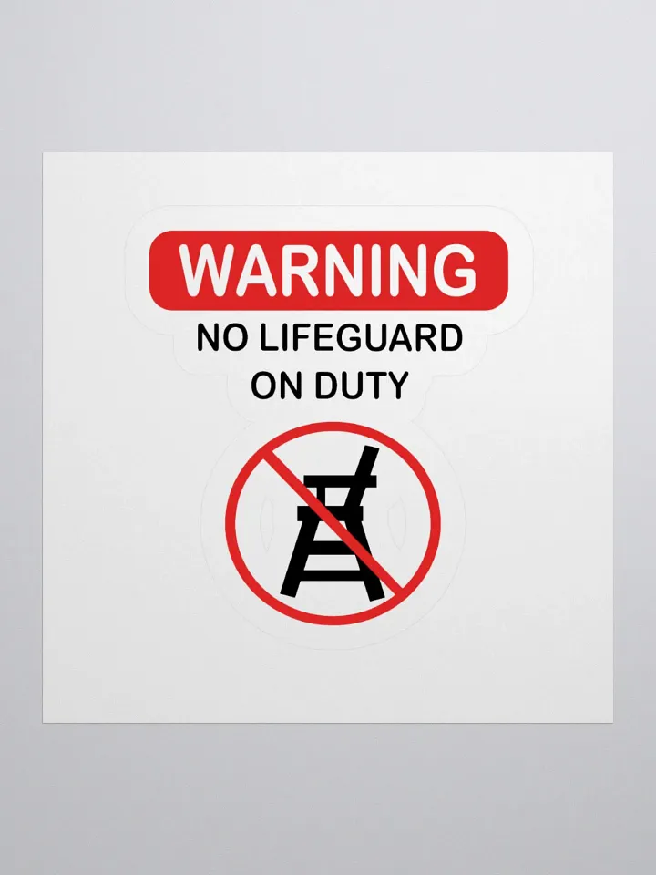 Warning Kiss Cut Stickers - For Bold Statements! product image (1)
