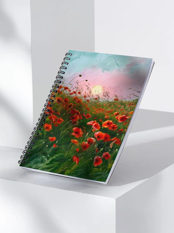 Poppy Flower Field notebook product image (2)