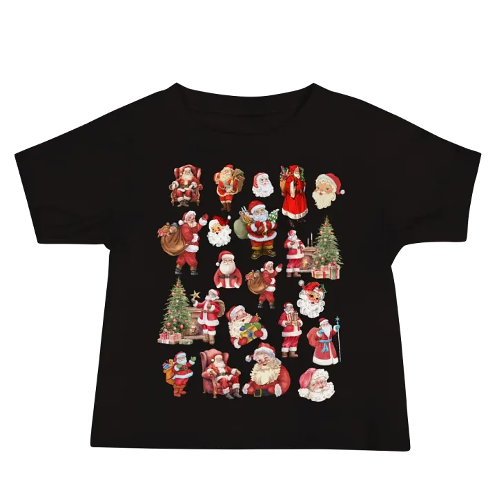 Santa Collage Baby T-Shirt product image (1)