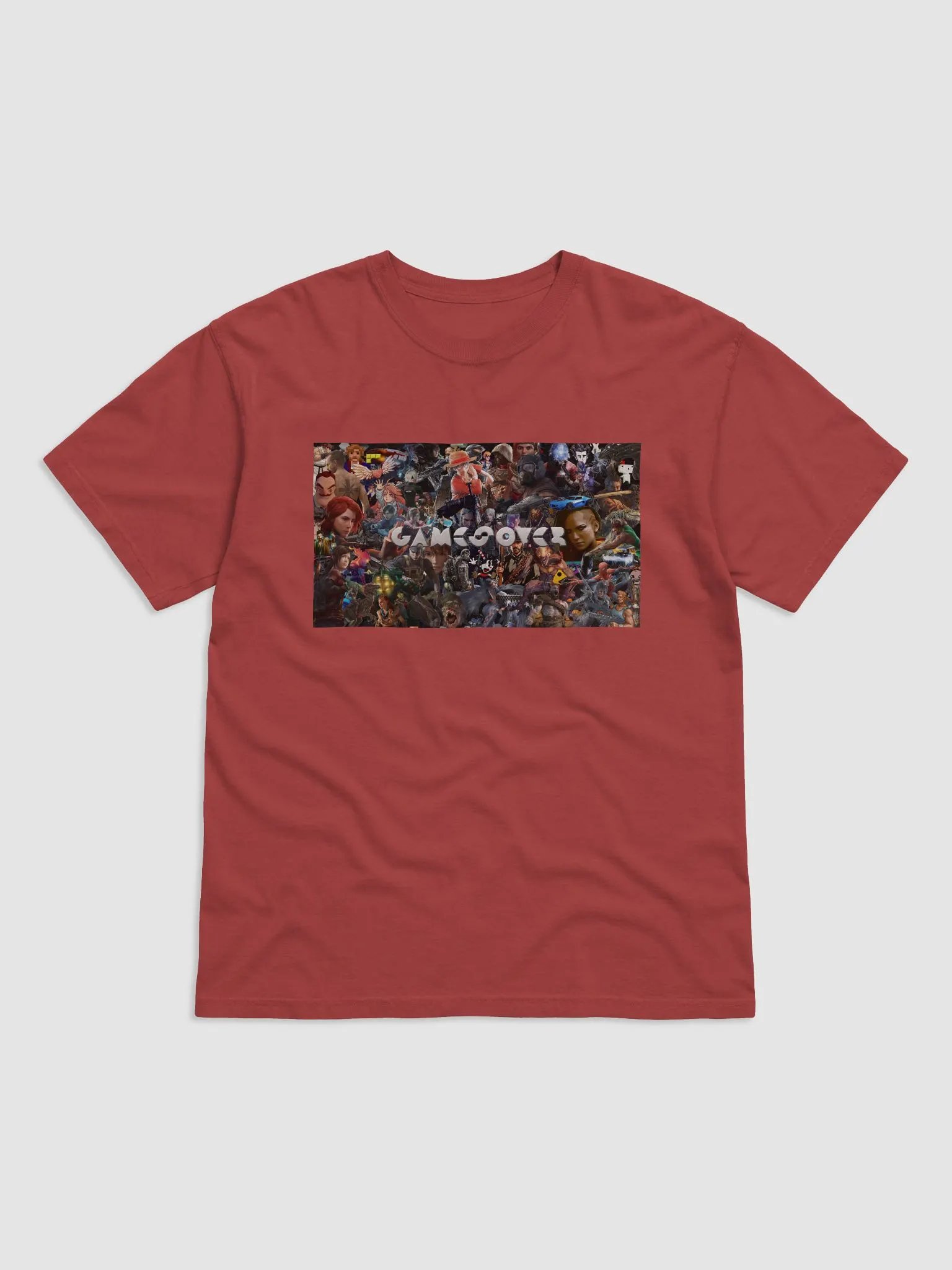 CAMISETA GAMESOVER ROJA product image (1)