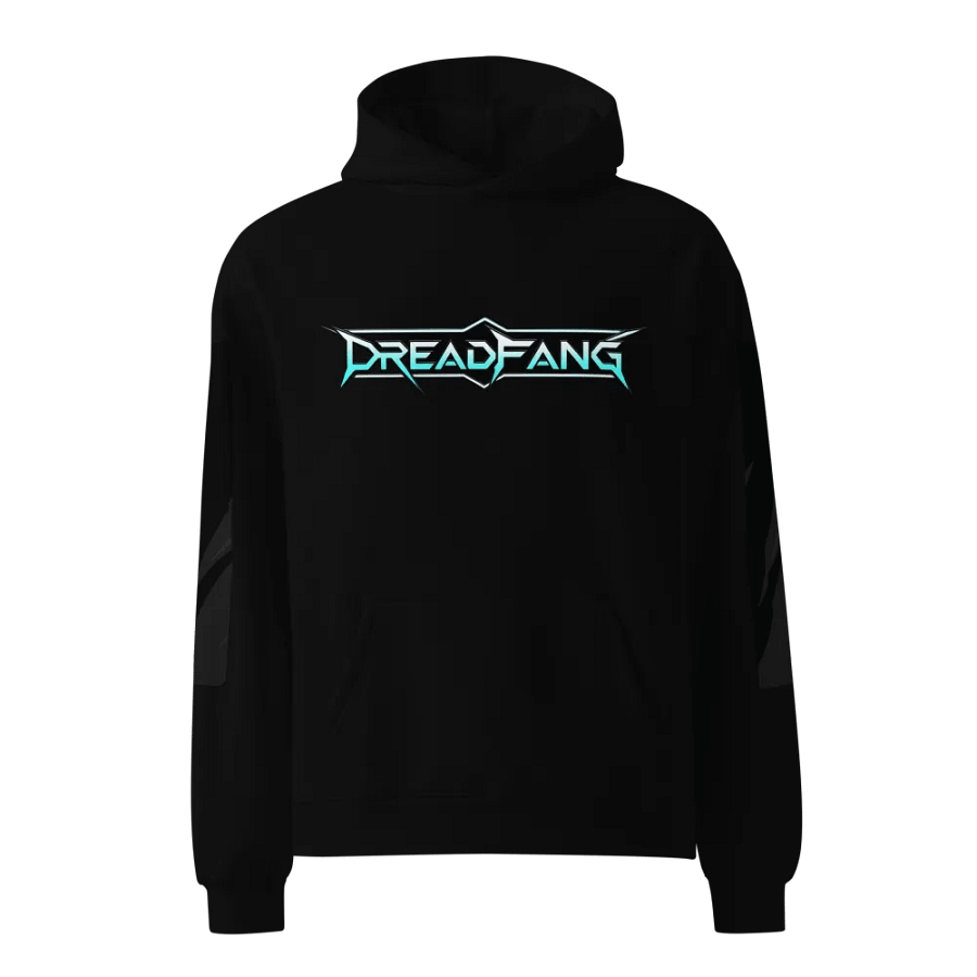 DREADFANG Black/Blue Oversized Hoodie product image (1)