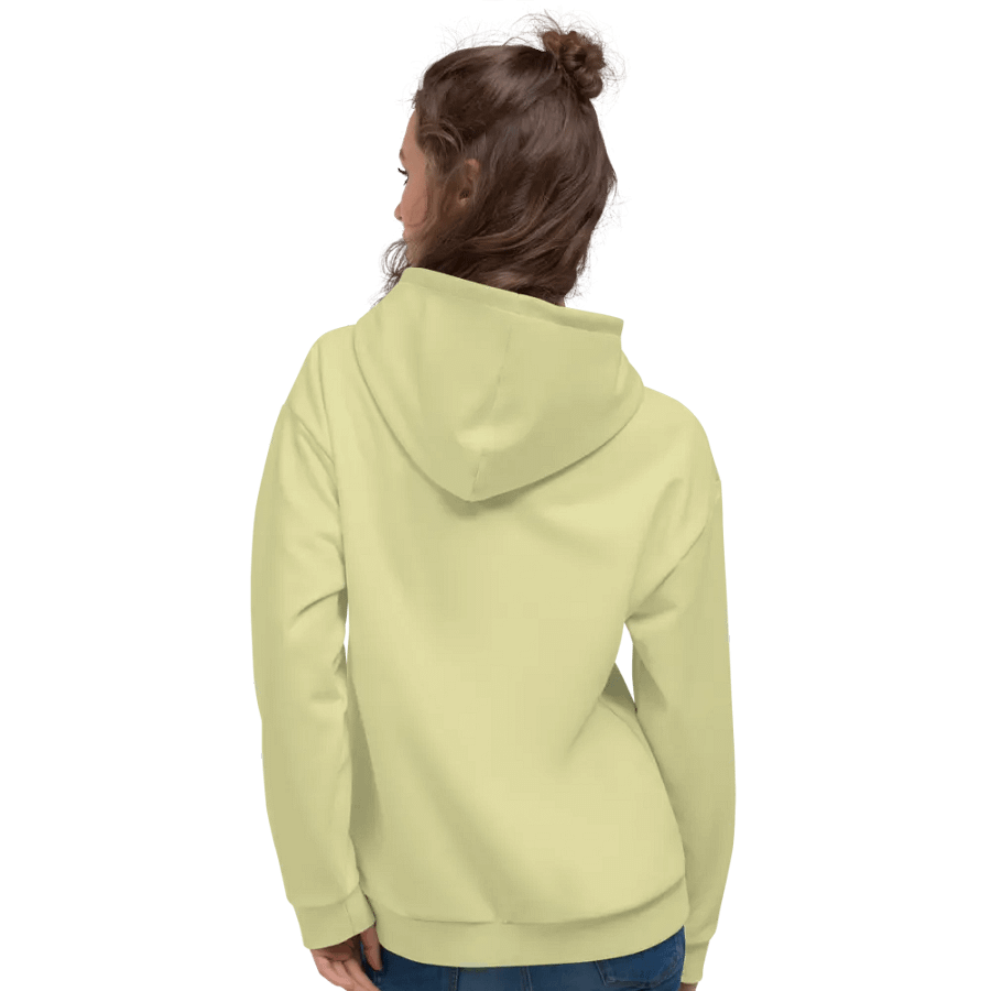 Plain Light Yellow True Summer Unisex Recycled Polyester Heavyweight Premium Hoodie by Treasure Pie product image (10)
