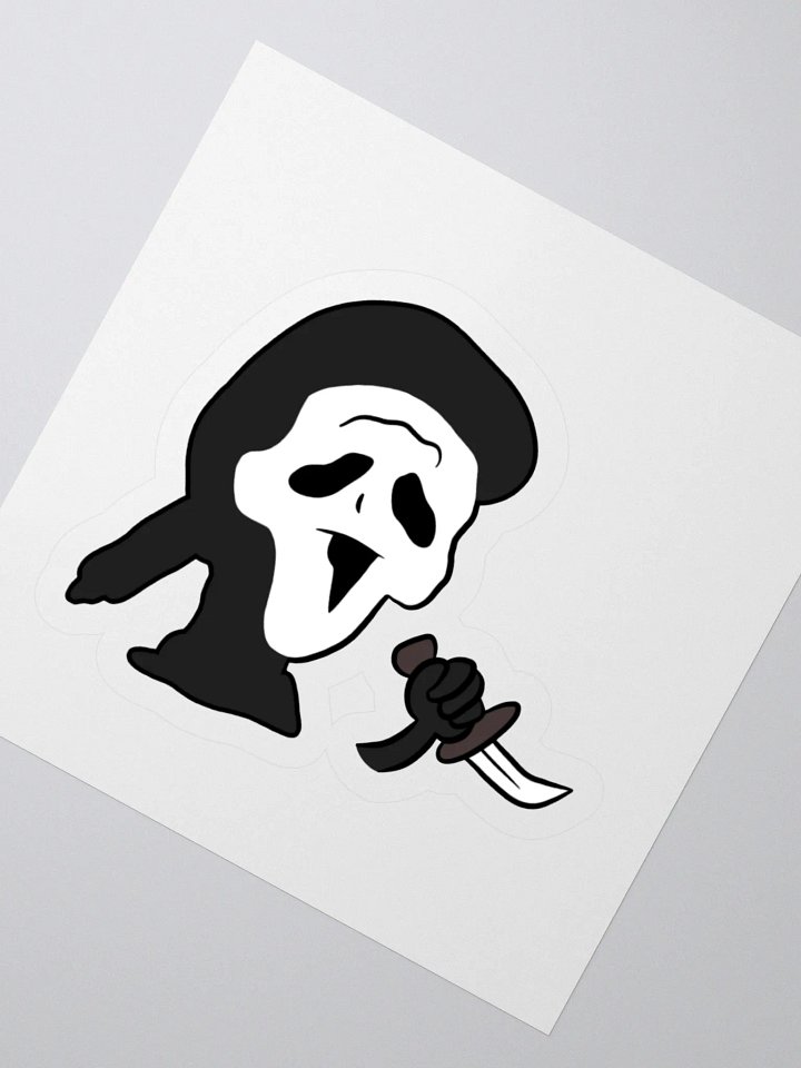 Ghosty face sticker product image (4)