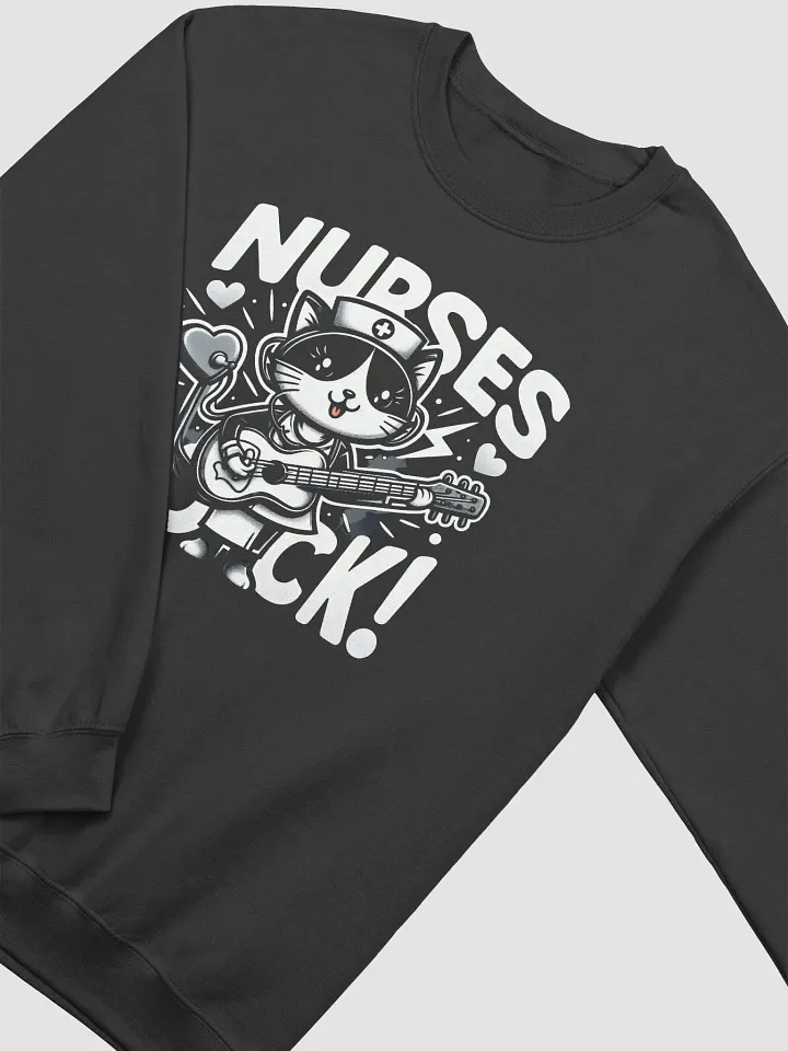 Rockin' Nurse Cat Crewneck Sweatshirt product image (15)