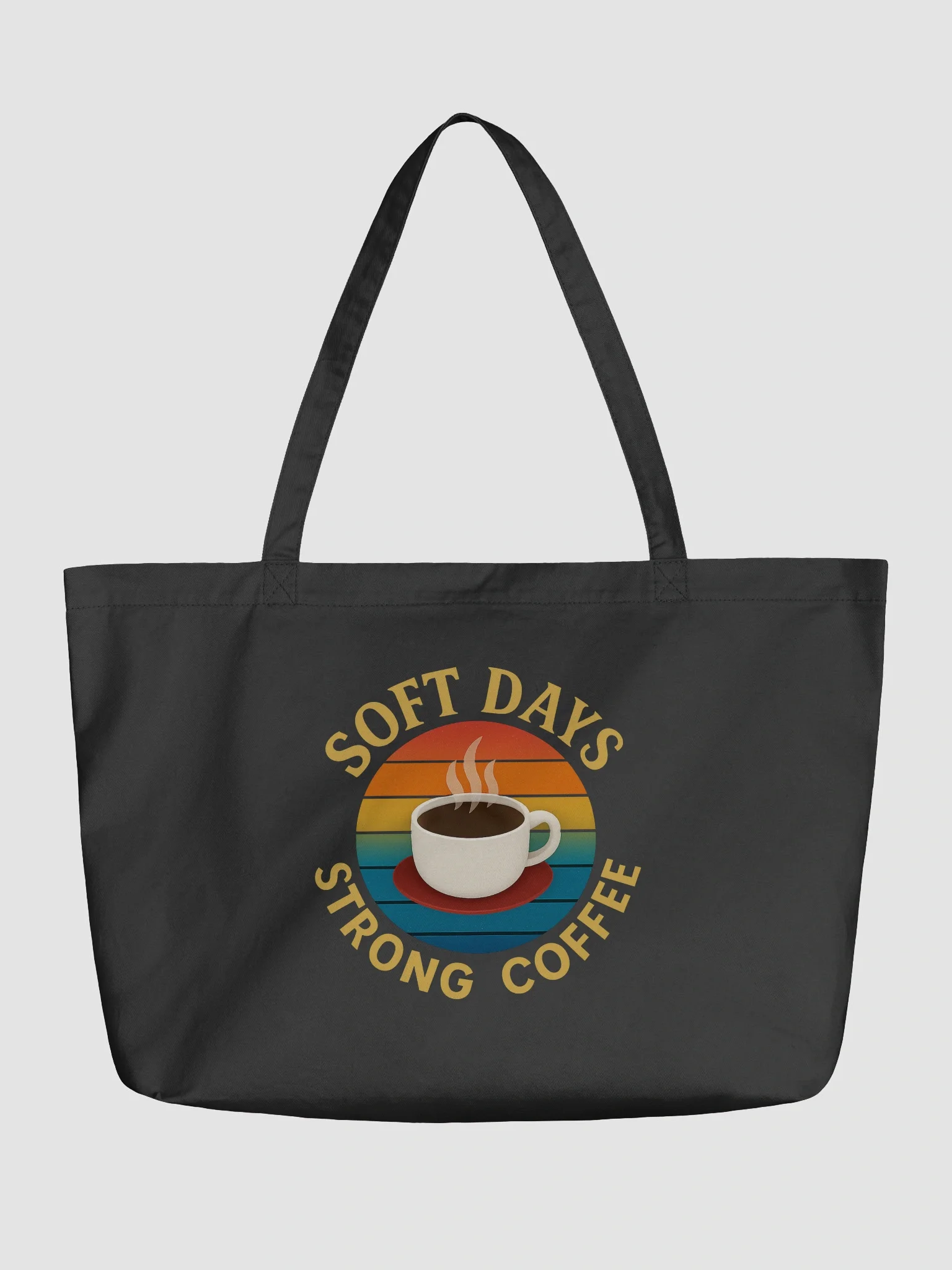 Soft Days, Strong Coffee Tote Bag product image (1)