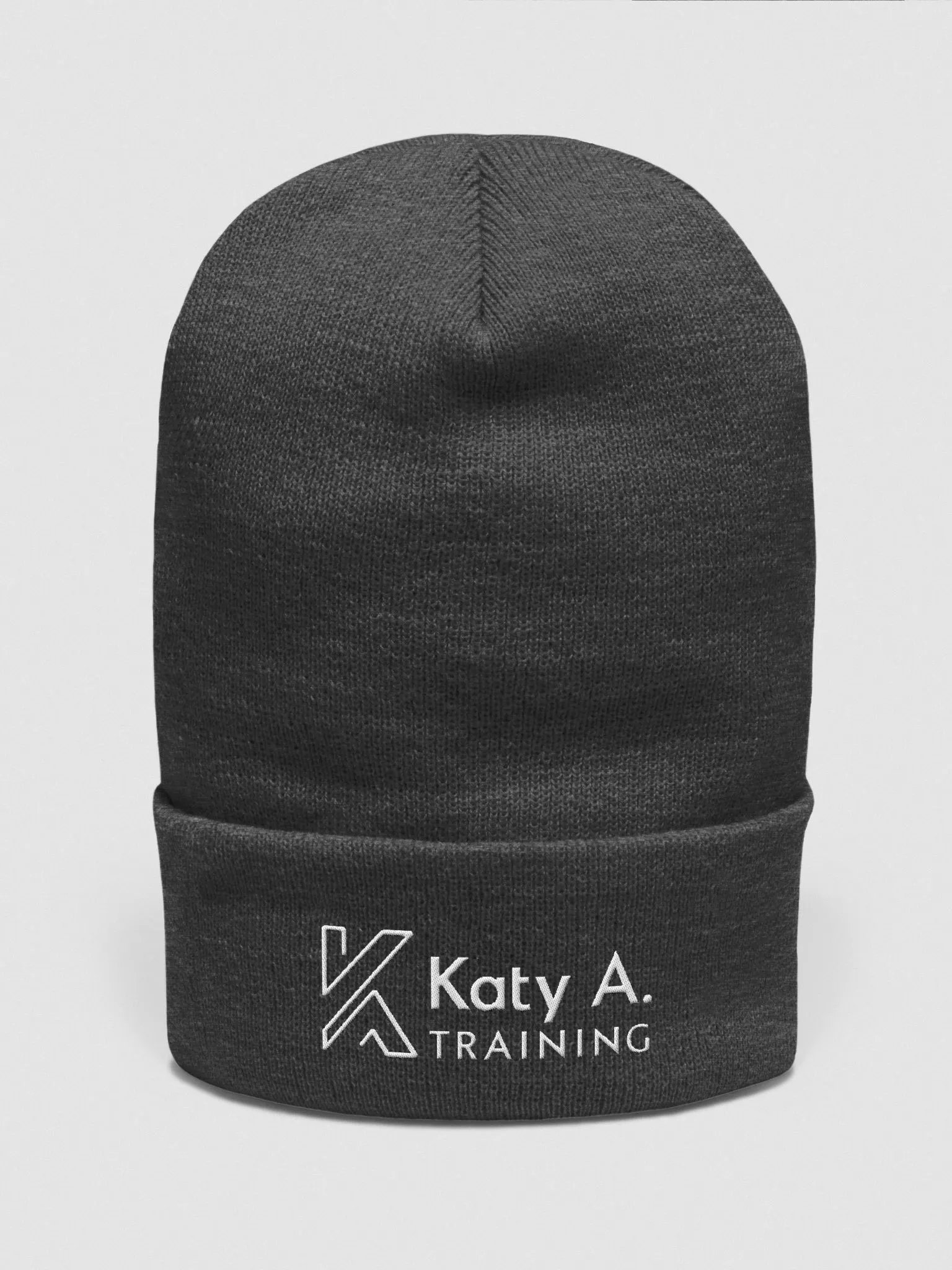 Katy A Black Beenie white logo product image (4)