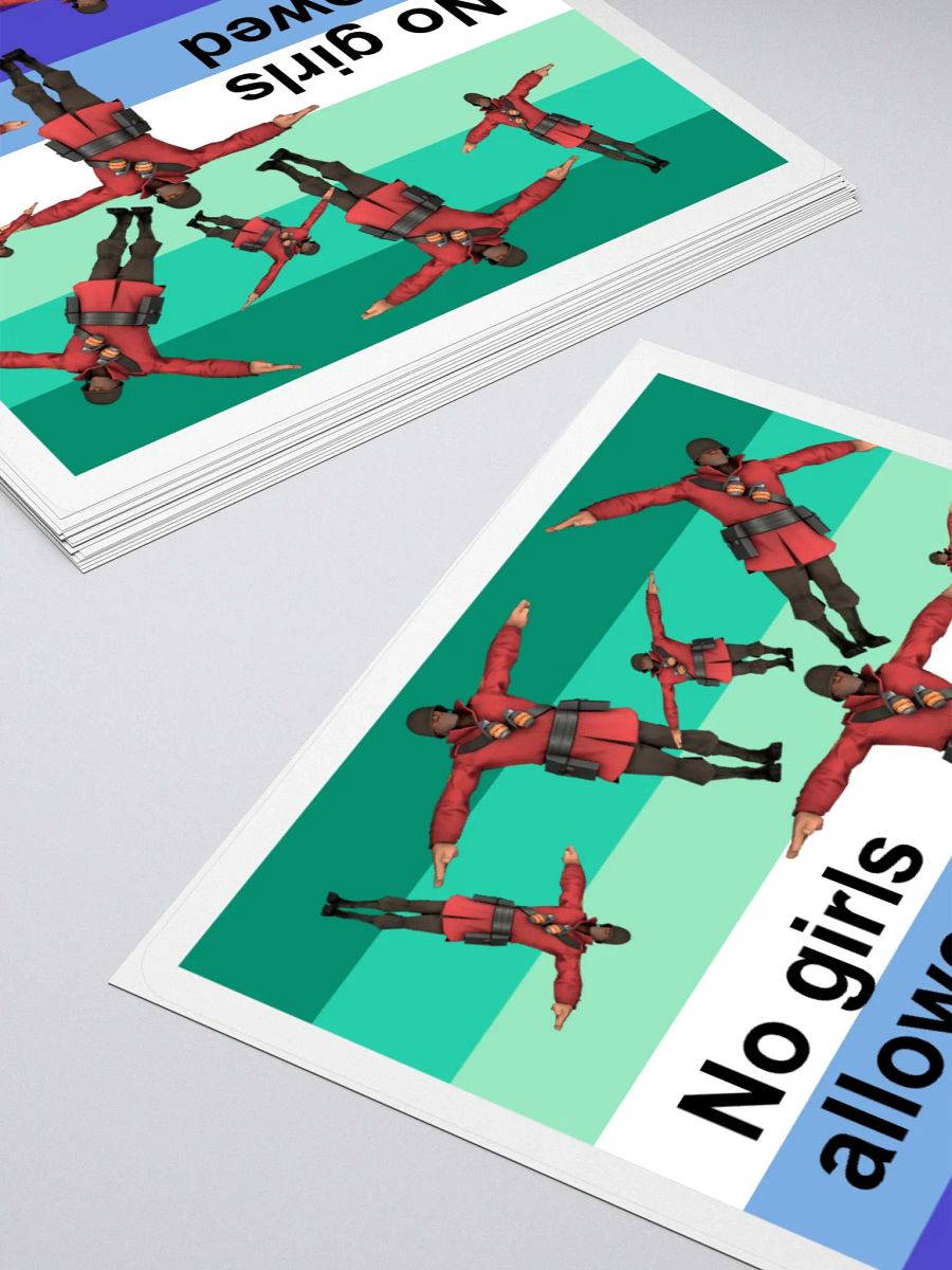 MLM No Girls Allowed Pride sticker product image (12)