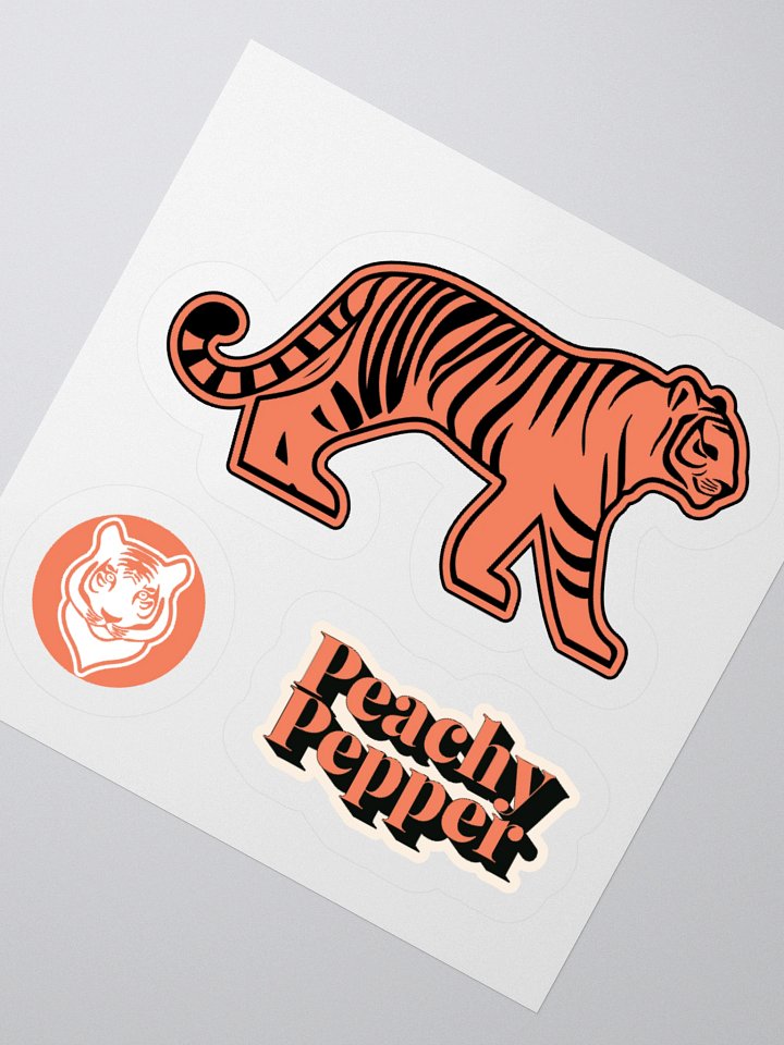 Peachy Pepper Walking Tiger Sticker product image (2)