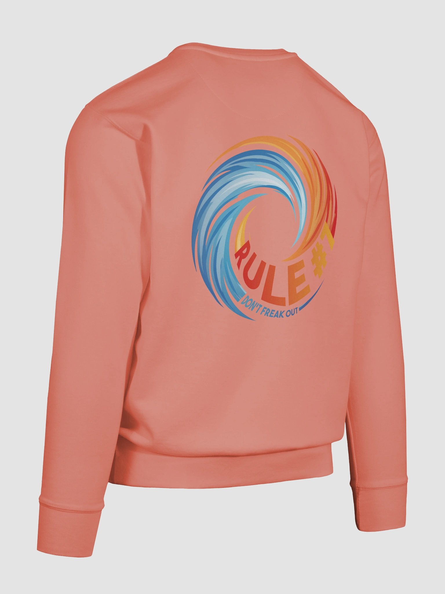 Rule #7 Classic Cotton Sweatshirt Orange and Blue product image (12)
