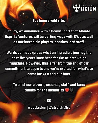 It’s been an amazing 5 years.

Thank you, Overwatch League 🧡🖤

#Letitreign | #straightfire